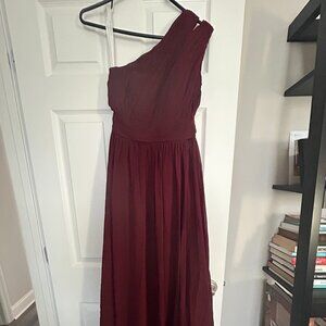 Azazie size A6 Bridesmaid dress in Burgundy